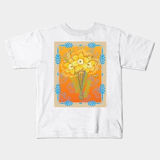 Flower Energy-Daffodil Kids T-Shirt